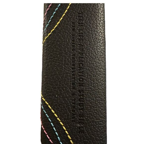 NLT Teen Life Application Bible ~ Black Tie Dye ~ 21cm x 13.7cm - Picture 7 of 10